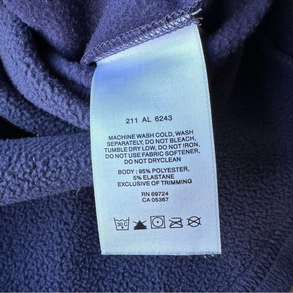 Columbia Purple Fleece Cowl Neck sz xs​​​​​​​​​​​​​​​​​​​​​ - Picture 7 of 9